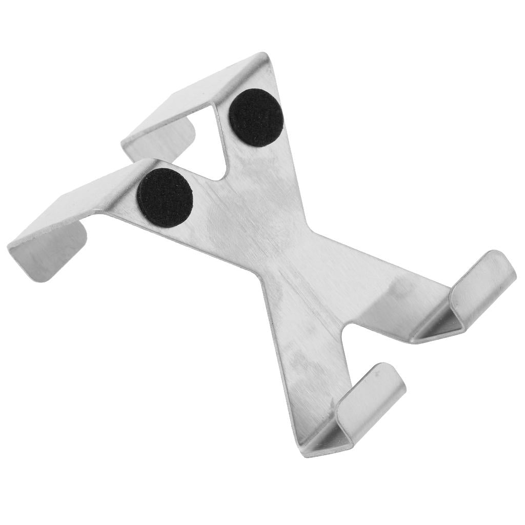 Over The Door Hooks Stainless Steel Metal Hanger for Towel Coat Robe X Shape