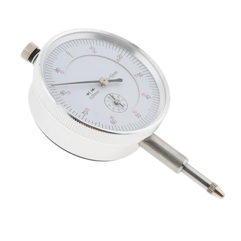 Precise Dial Test Indicator Gauge Lug Back Pointer Metric 0-10mm 0.01mm