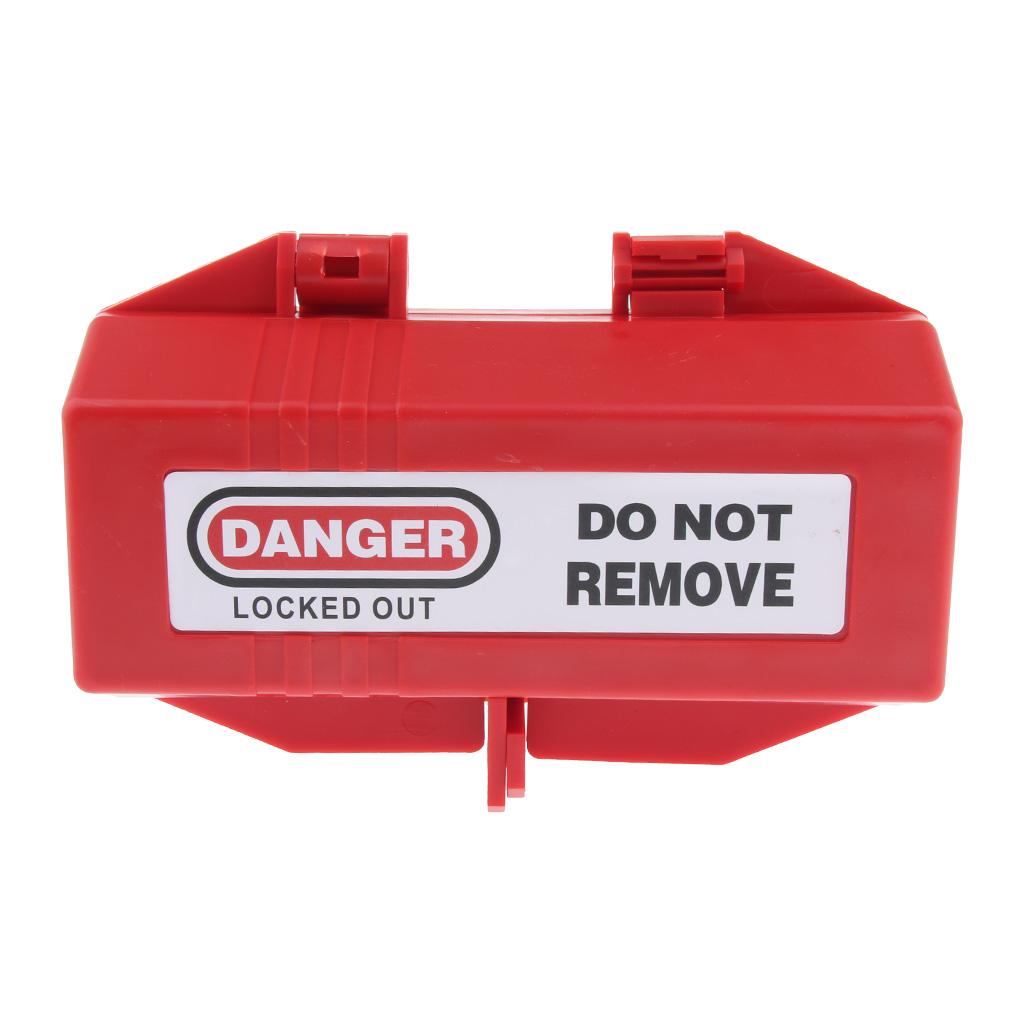 Electrical Large Plug Lockout Tagout Box Lock Device, Accommodates 2-4 padlocks which shackles of up to 7mm/0.28inch outside diameter