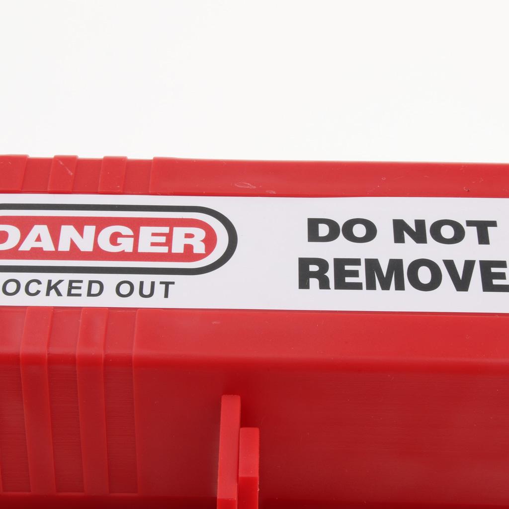 Electrical Large Plug Lockout Tagout Box Lock Device, Accommodates 2-4 padlocks which shackles of up to 7mm/0.28inch outside diameter