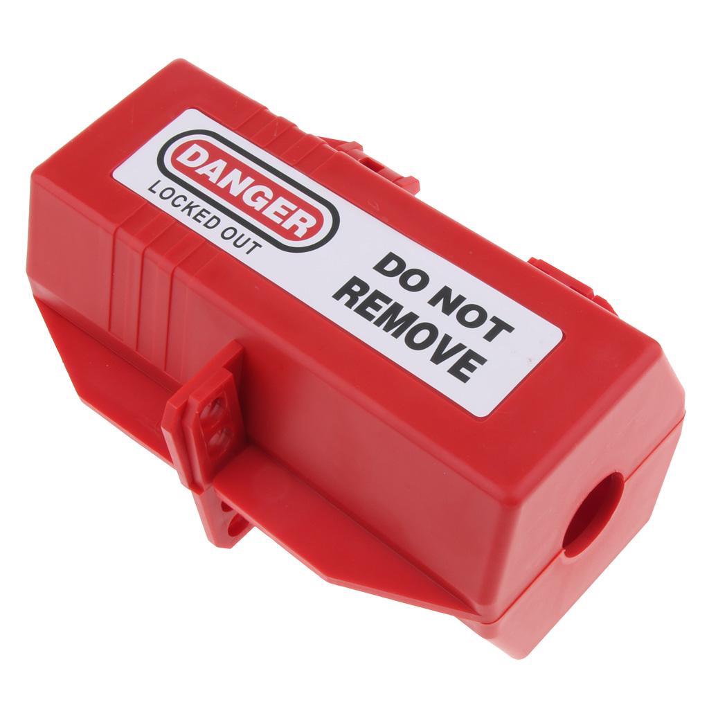 Electrical Large Plug Lockout Tagout Box Lock Device, Accommodates 2-4 padlocks which shackles of up to 7mm/0.28inch outside diameter