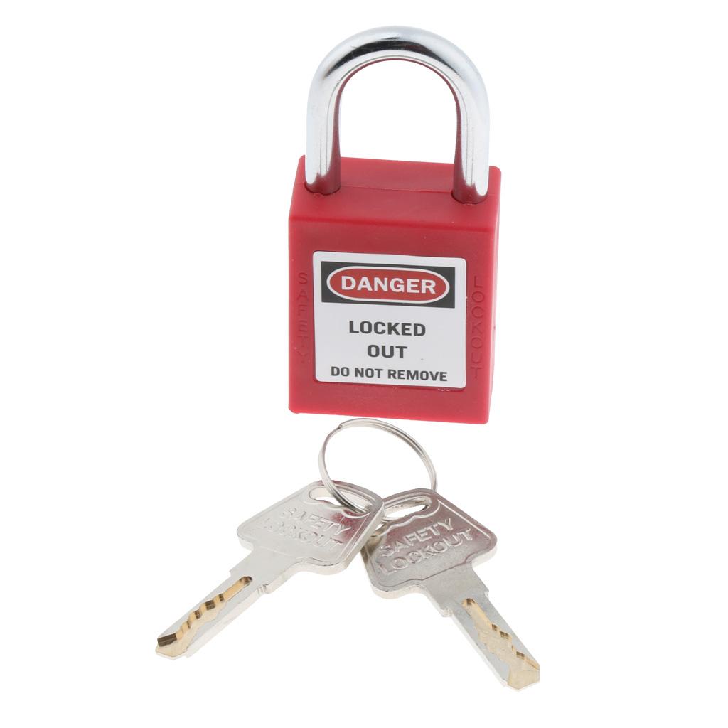 Multifunction Short Beam Mini Security Multicolor Padlock with Key Red