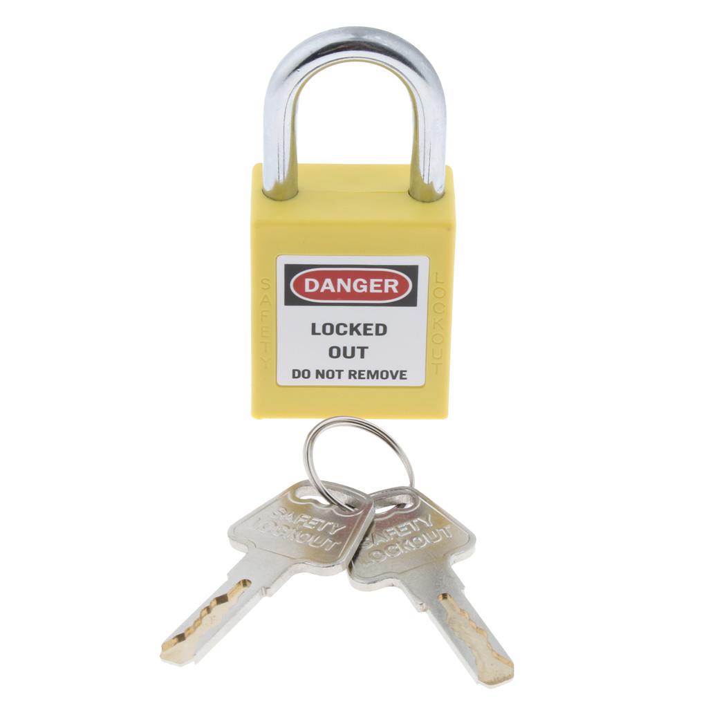 Multifunction Short Beam Mini Security Multicolor Padlock with Key Yellow