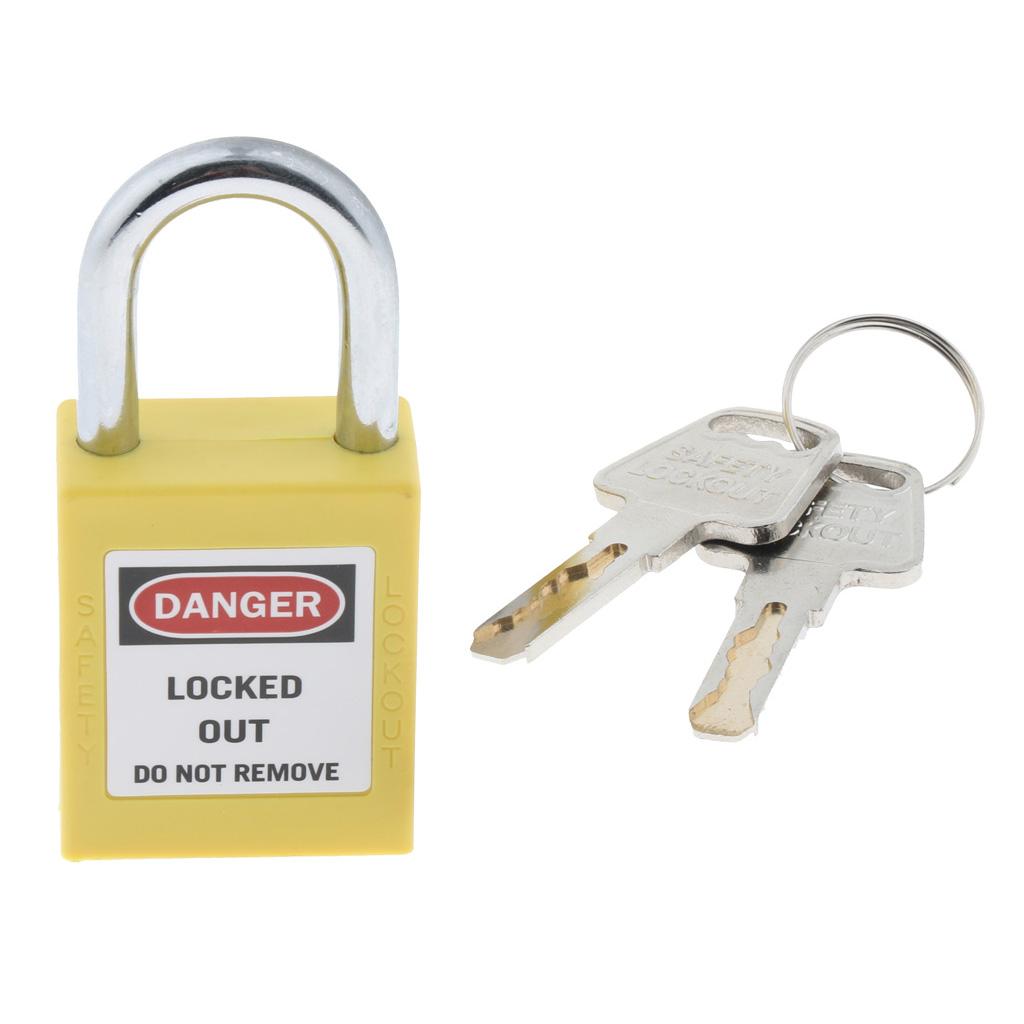 Multifunction Short Beam Mini Security Multicolor Padlock with Key Yellow