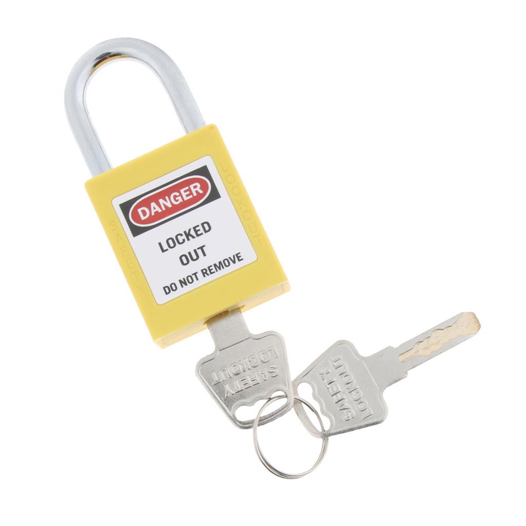 Multifunction Short Beam Mini Security Multicolor Padlock with Key Yellow