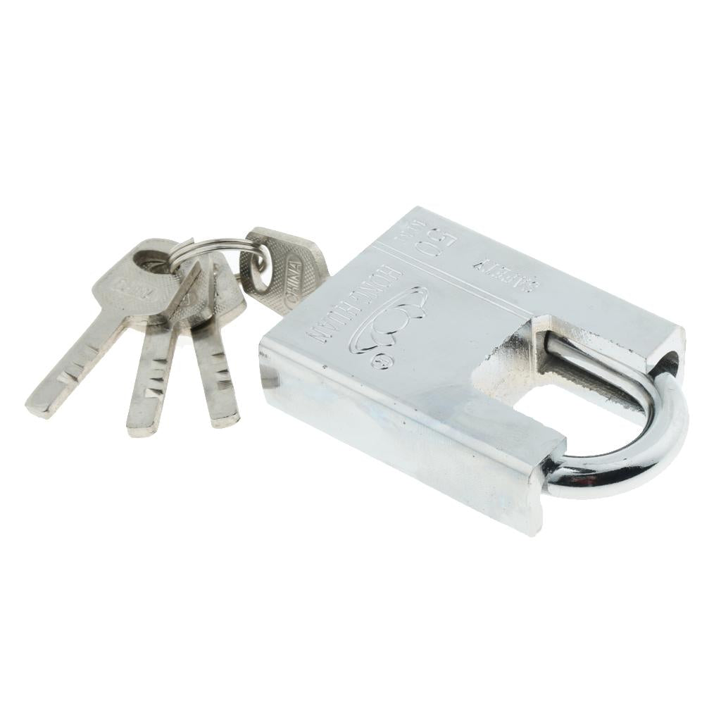 Small Metal Padlock Mini Brass Tiny Box Travel Locks Keyed Jewelry 4 Key 50mm