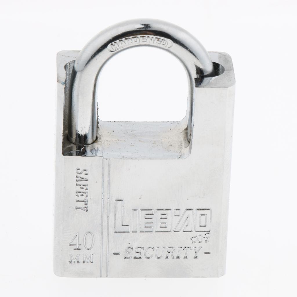 Small Metal Padlock Mini Brass Tiny Box Travel Locks Keyed Jewelry 4 Key 40mm