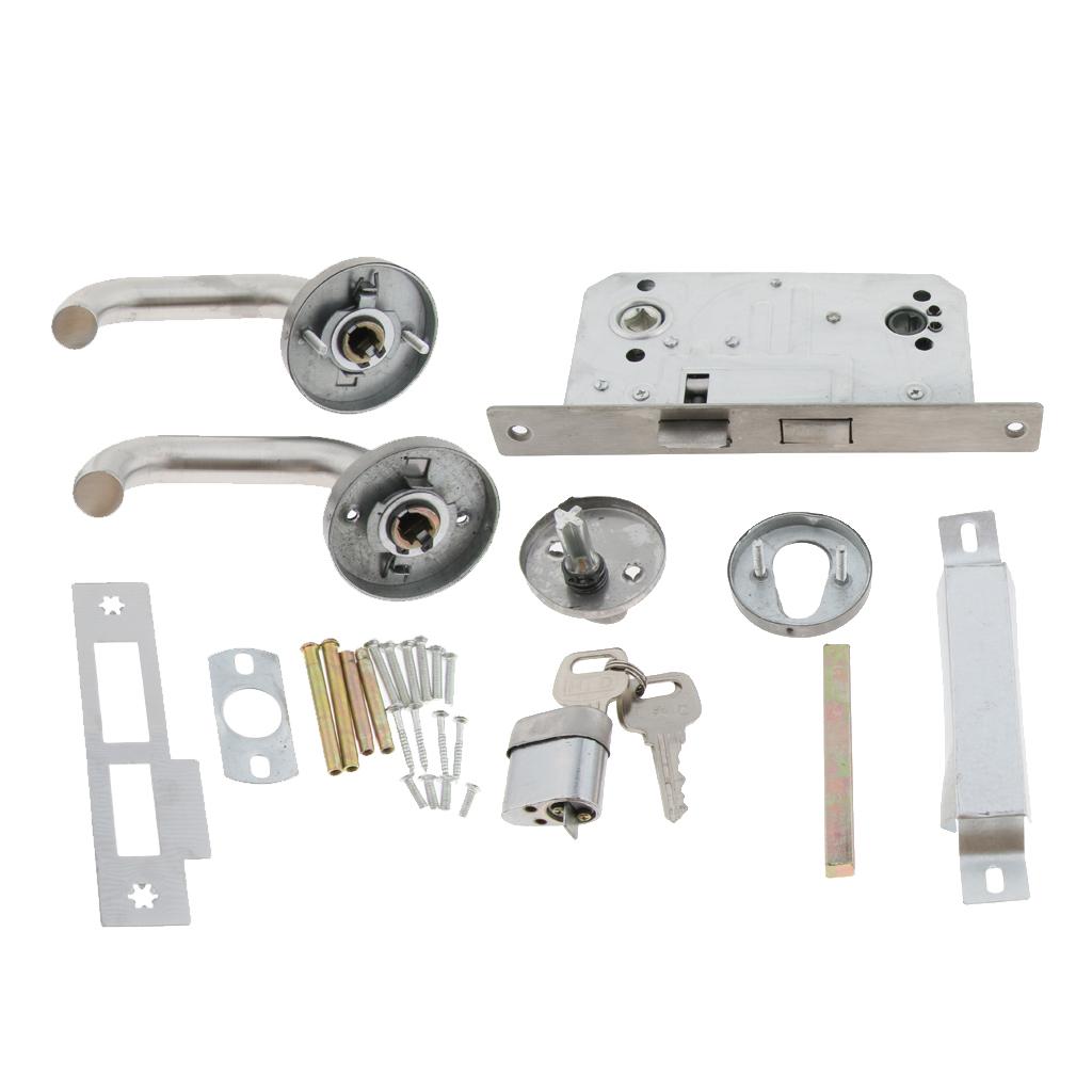 Mortise Dormitory Privacy Entry Fire Door Lock with Keys Steel Cylinder