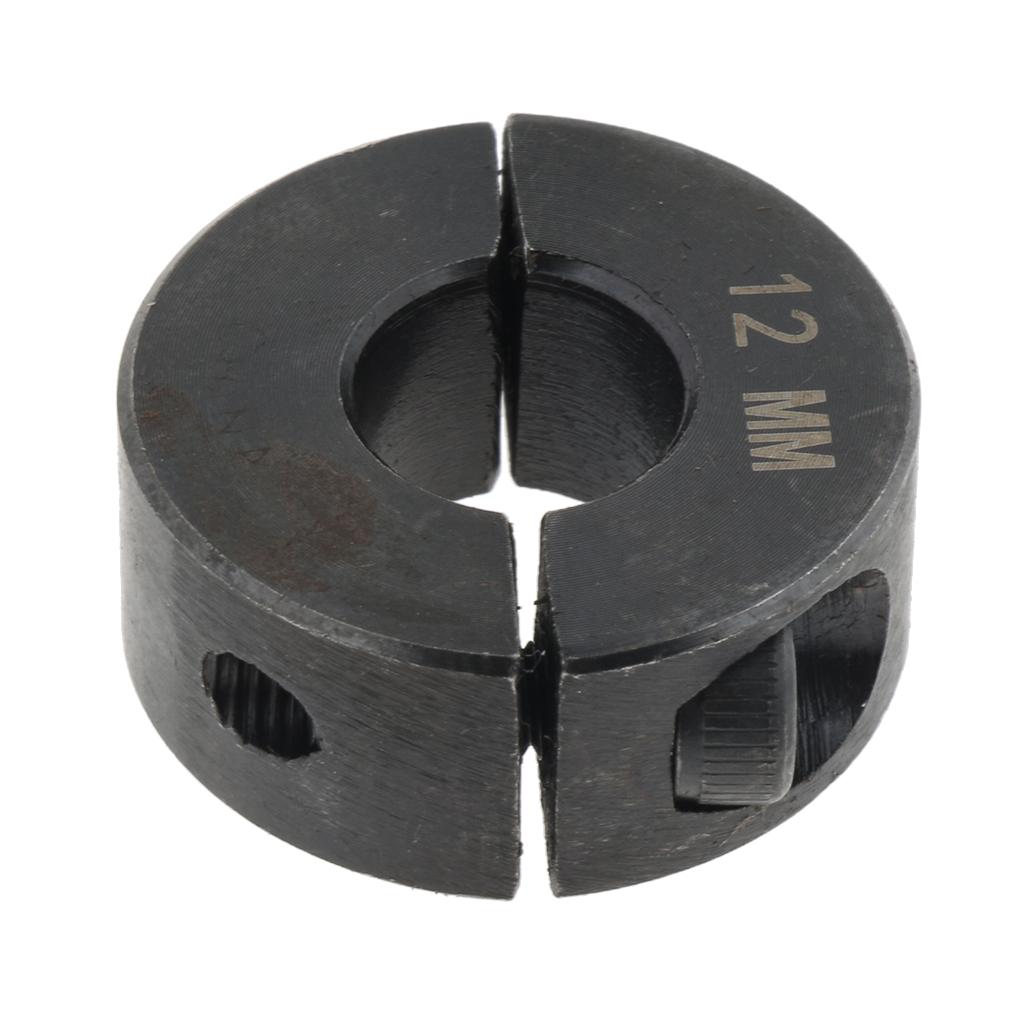 1Piece Drill Bit Hole Depth Split Ring Screw Stop Collar Set 12/10mm 28x11mm