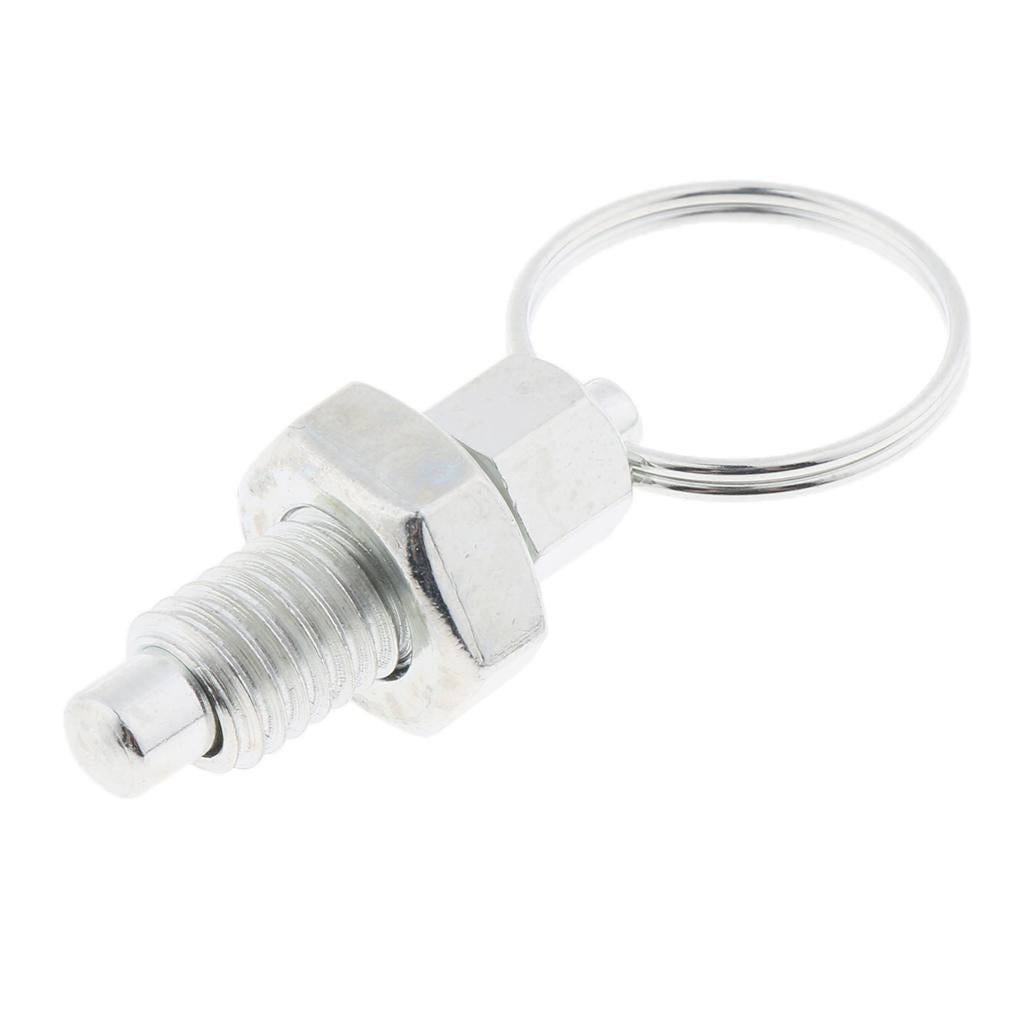 Galvanised Carbon Steel Non Lock-Out Indexing Plunger with Pull Ring M8