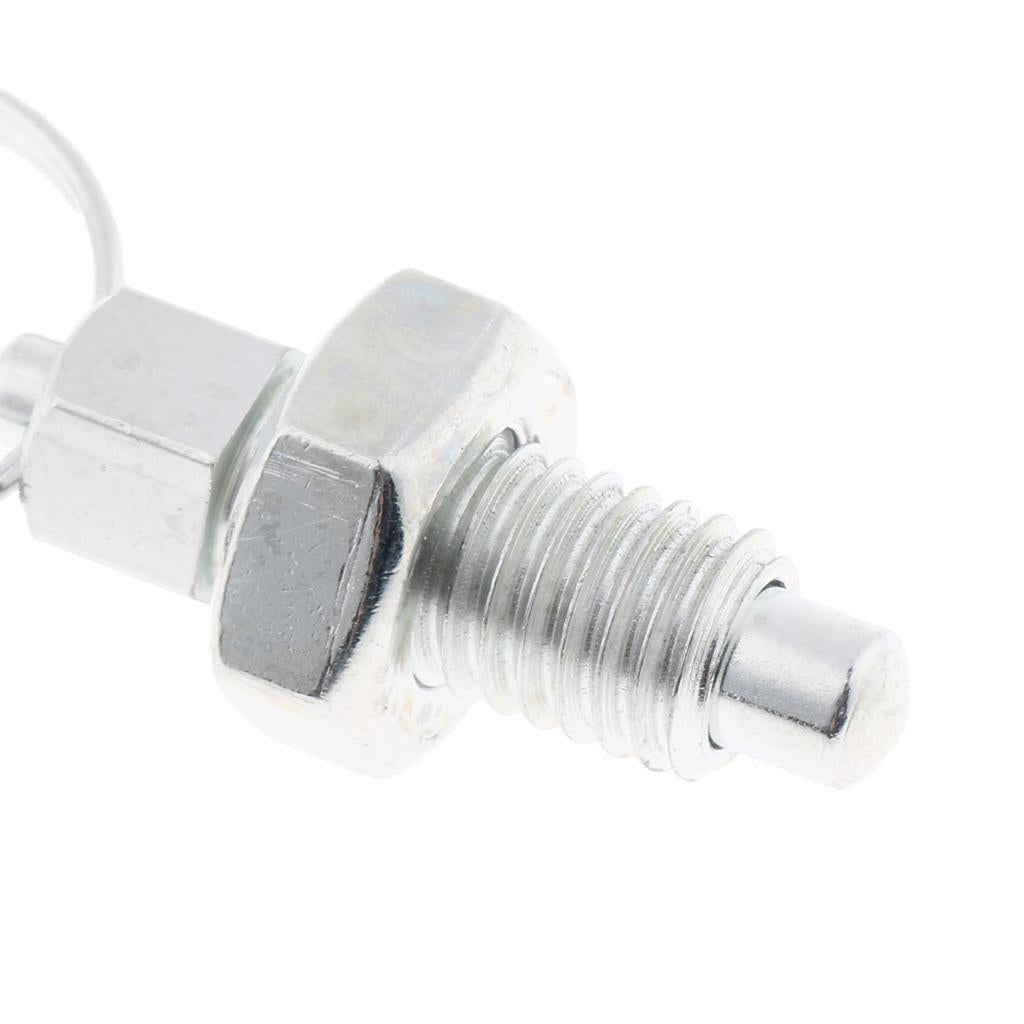 Galvanised Carbon Steel Non Lock-Out Indexing Plunger with Pull Ring M8