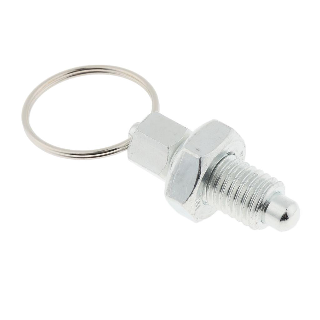 Galvanised Carbon Steel Non Lock-Out Indexing Plunger with Pull Ring M12