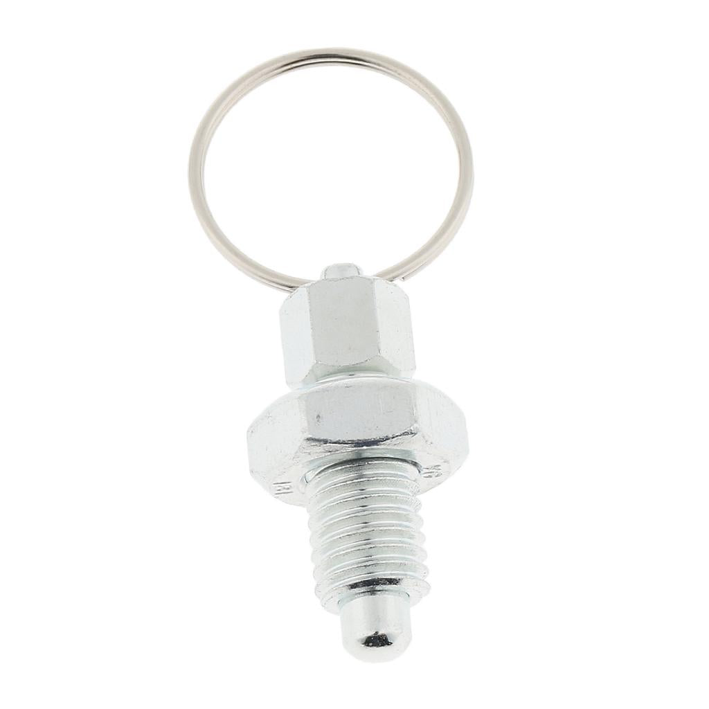 Galvanised Carbon Steel Non Lock-Out Indexing Plunger with Pull Ring M12