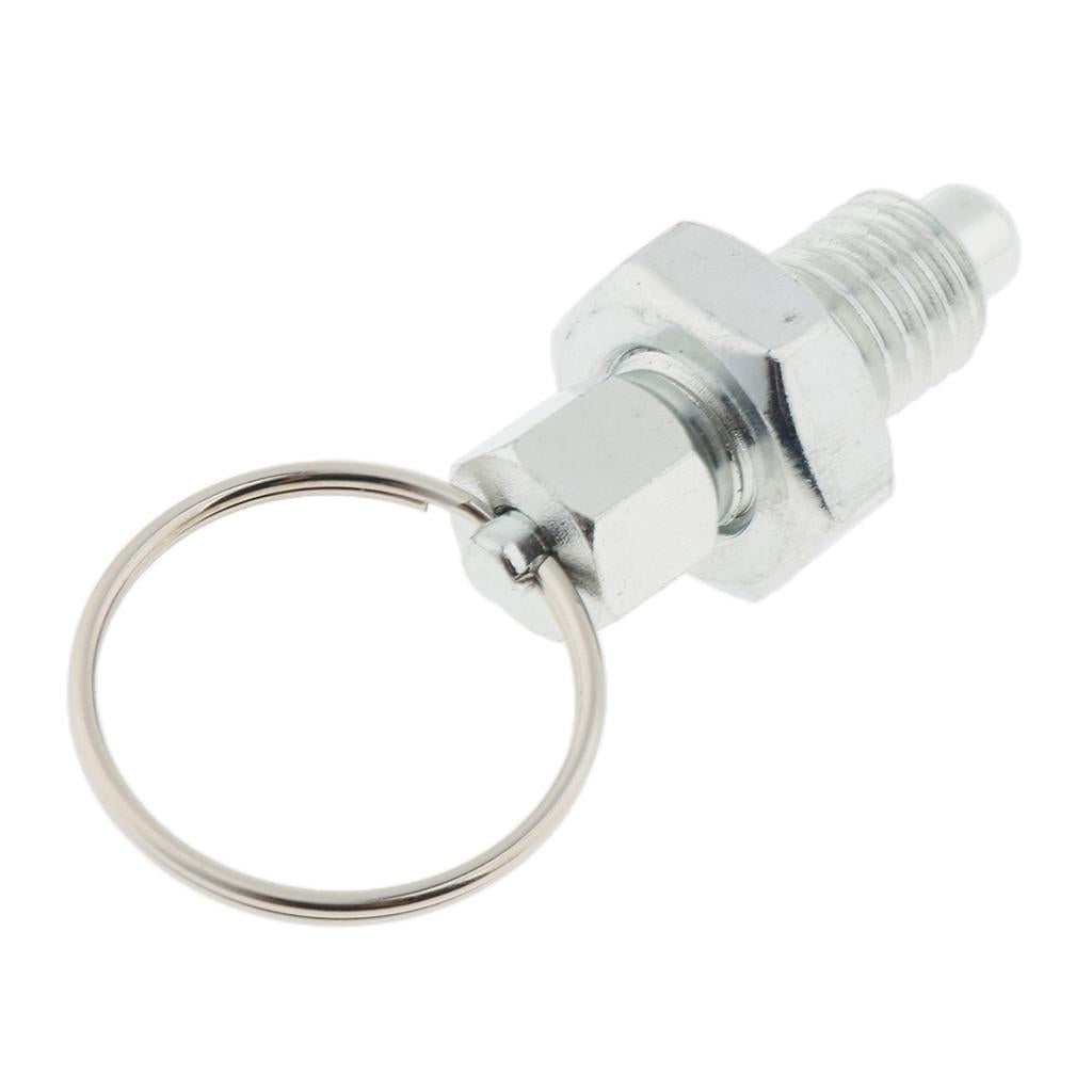 Galvanised Carbon Steel Non Lock-Out Indexing Plunger with Pull Ring M12