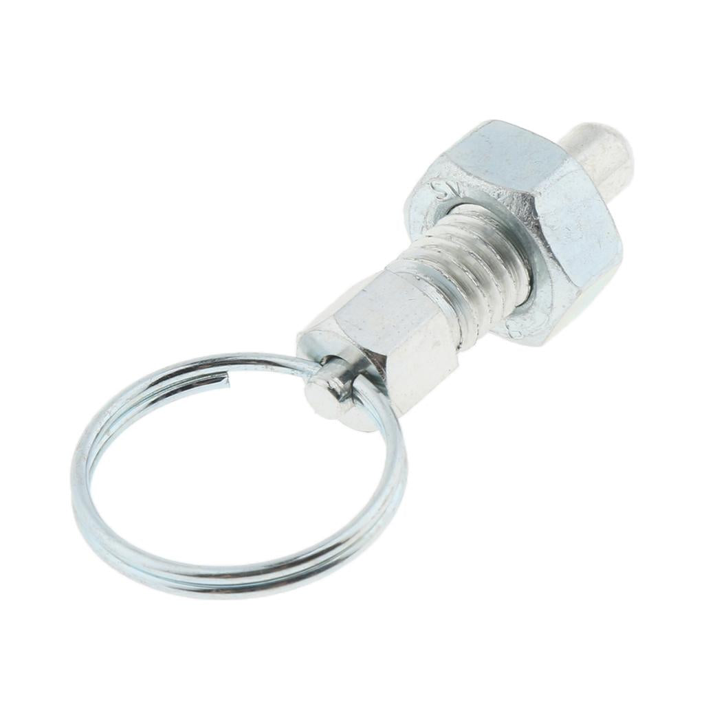 Galvanised Carbon Steel Non Lock-Out Indexing Plunger with Pull Ring M6