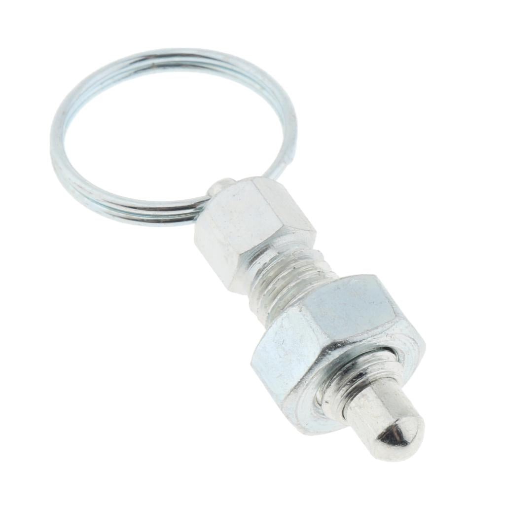 Galvanised Carbon Steel Non Lock-Out Indexing Plunger with Pull Ring M6