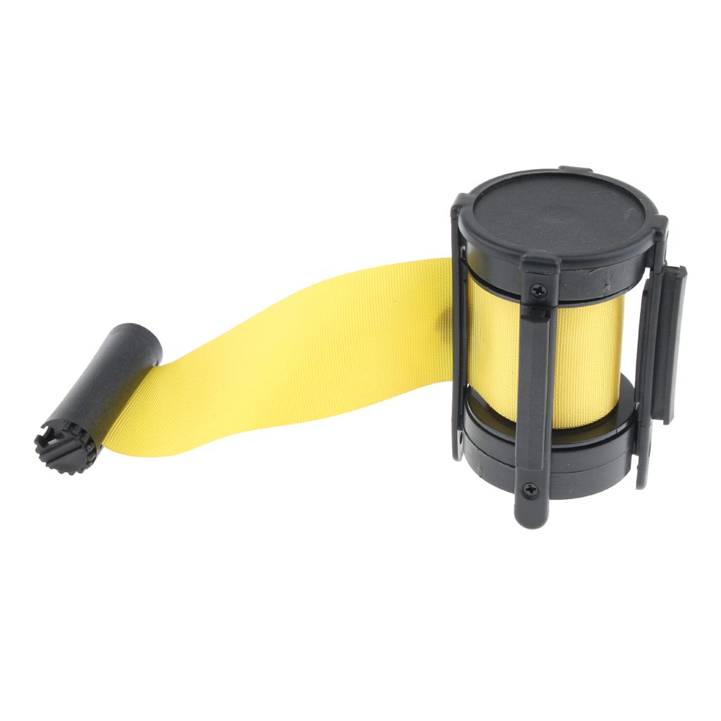 Stanchion Queue Barrier Crowd Control Retractable Yellow