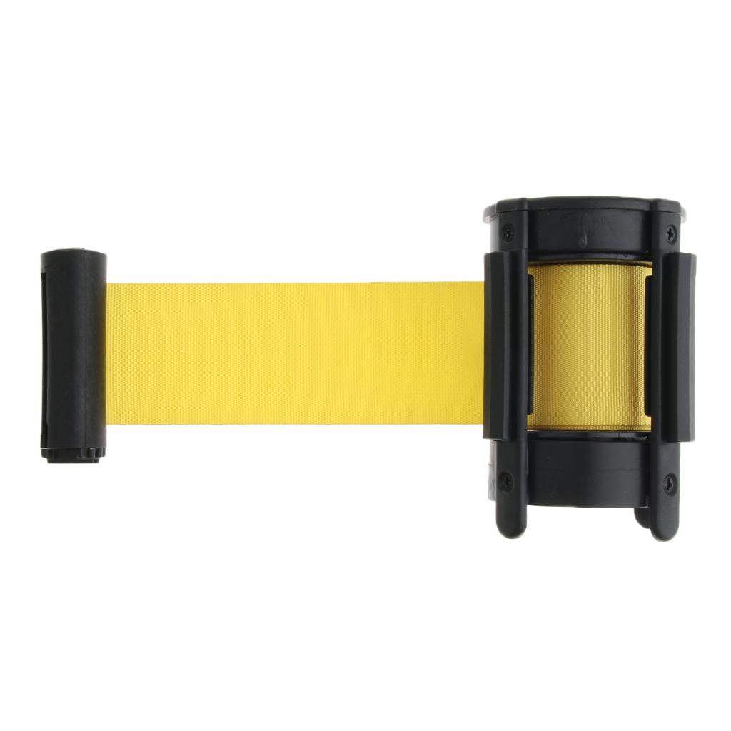 Stanchion Queue Barrier Crowd Control Retractable Yellow