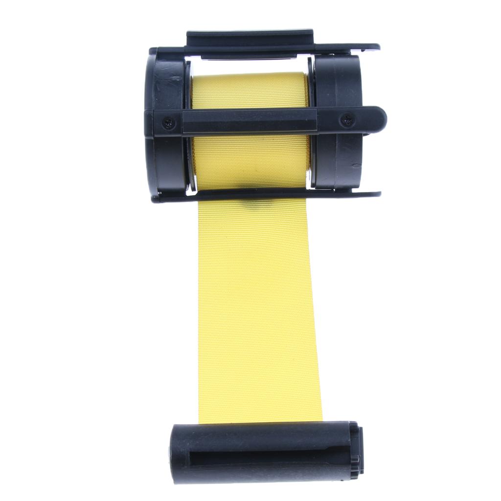 Stanchion Queue Barrier Crowd Control Retractable Yellow