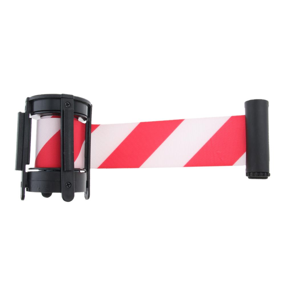 Stanchion Queue Barrier Crowd Control Retractable Red and White