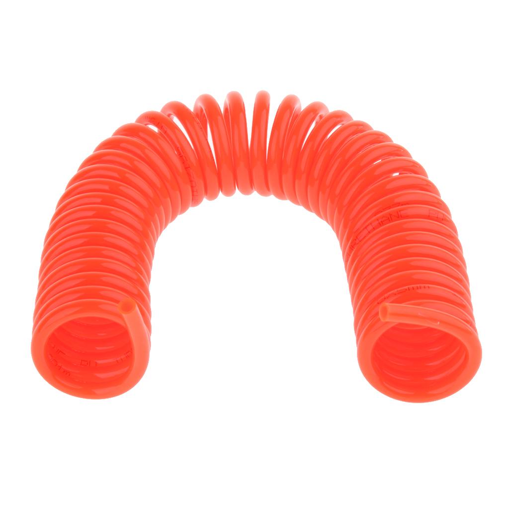 20ft Recoil Air Hose Re Coil Spring Ends Pneumatic Compressor Tool Environmental Protection 5mmTube dia