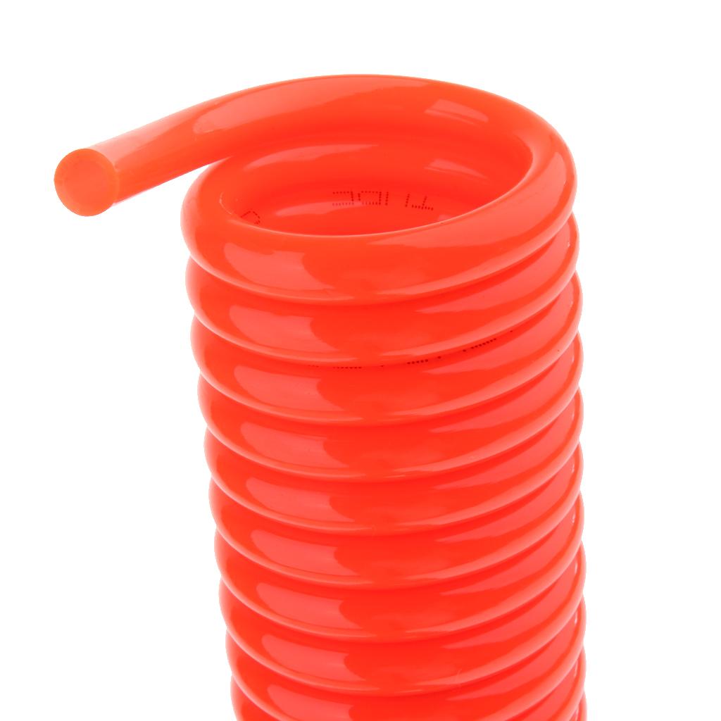 20ft Recoil Air Hose Re Coil Spring Ends Pneumatic Compressor Tool Environmental Protection 5mmTube dia