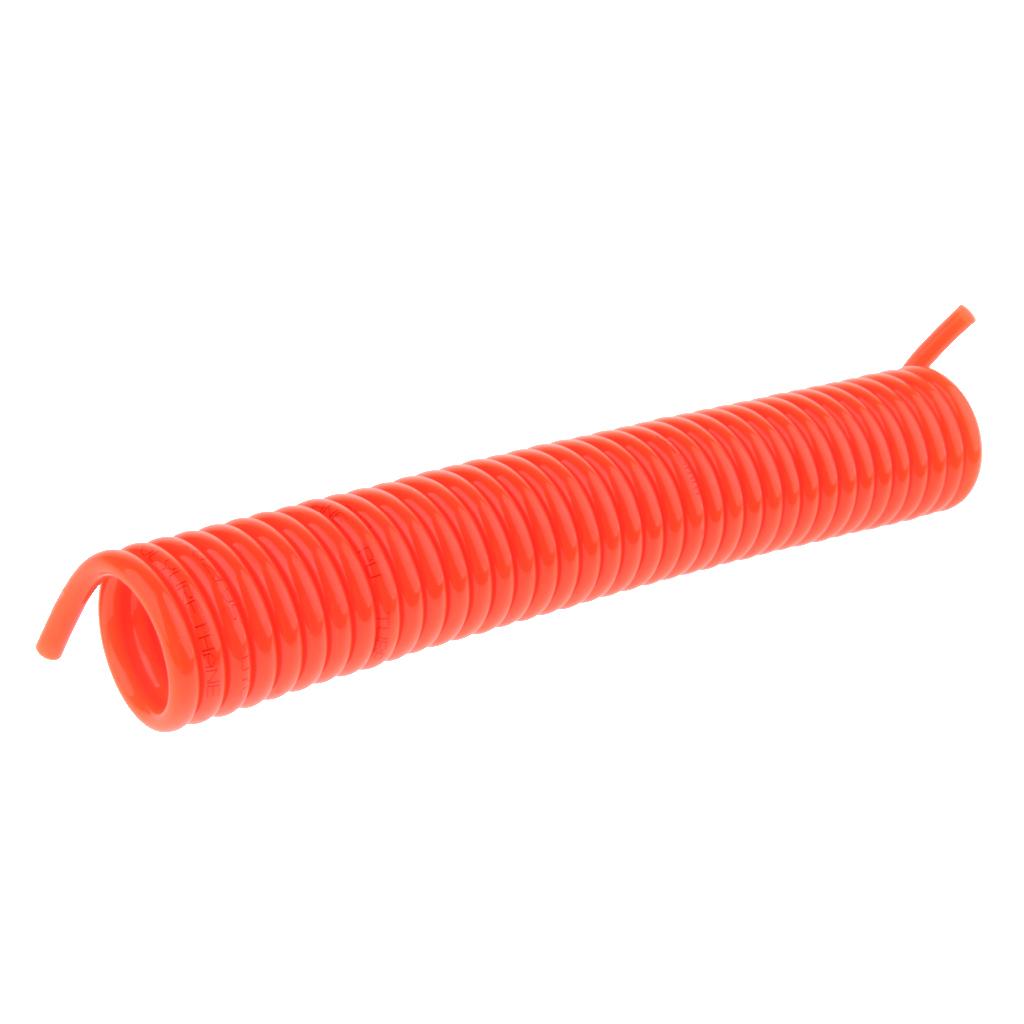 20ft Recoil Air Hose Re Coil Spring Ends Pneumatic Compressor Tool Environmental Protection 5mmTube dia