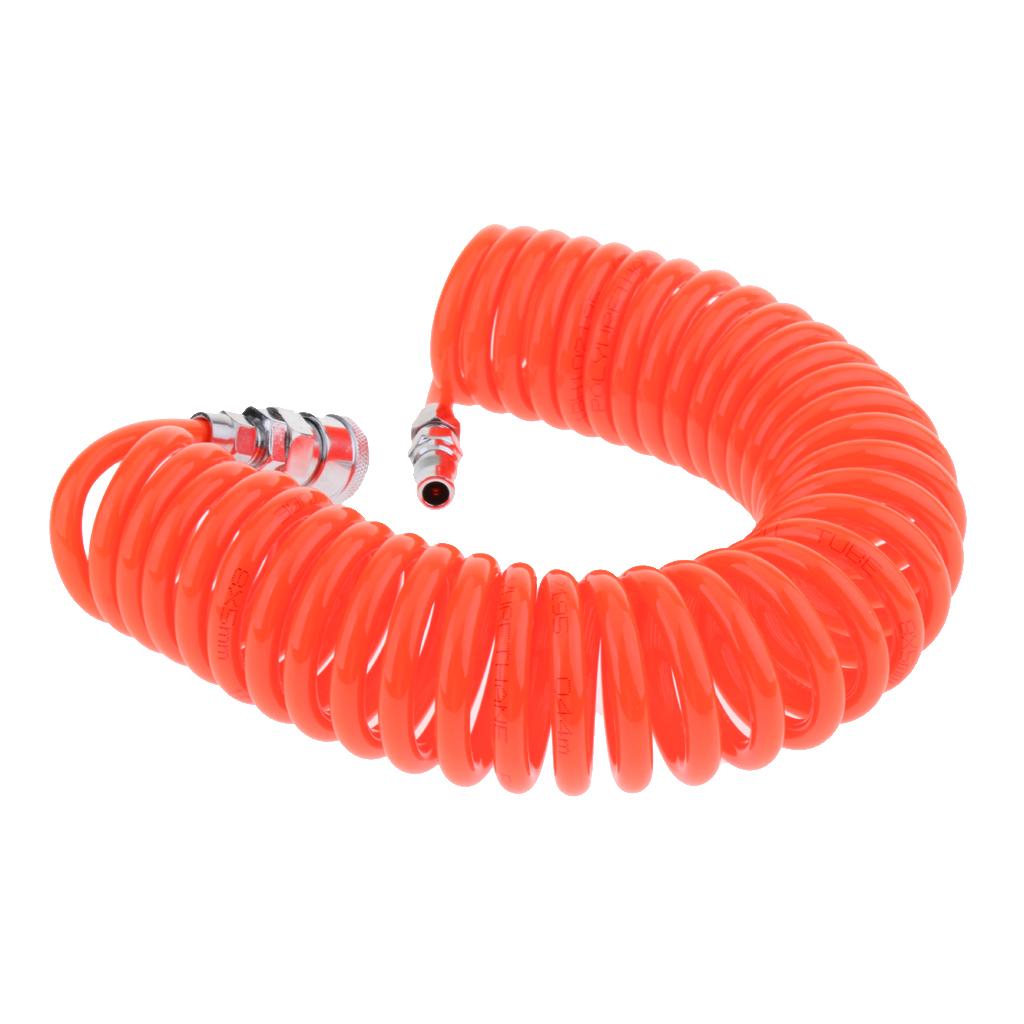 20 ft Red Recoil POLYURETHANE RE COIL AIR HOSE with Swivel