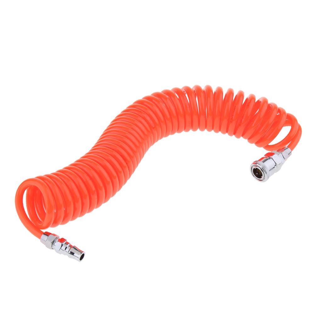 20 ft Red Recoil POLYURETHANE RE COIL AIR HOSE with Swivel