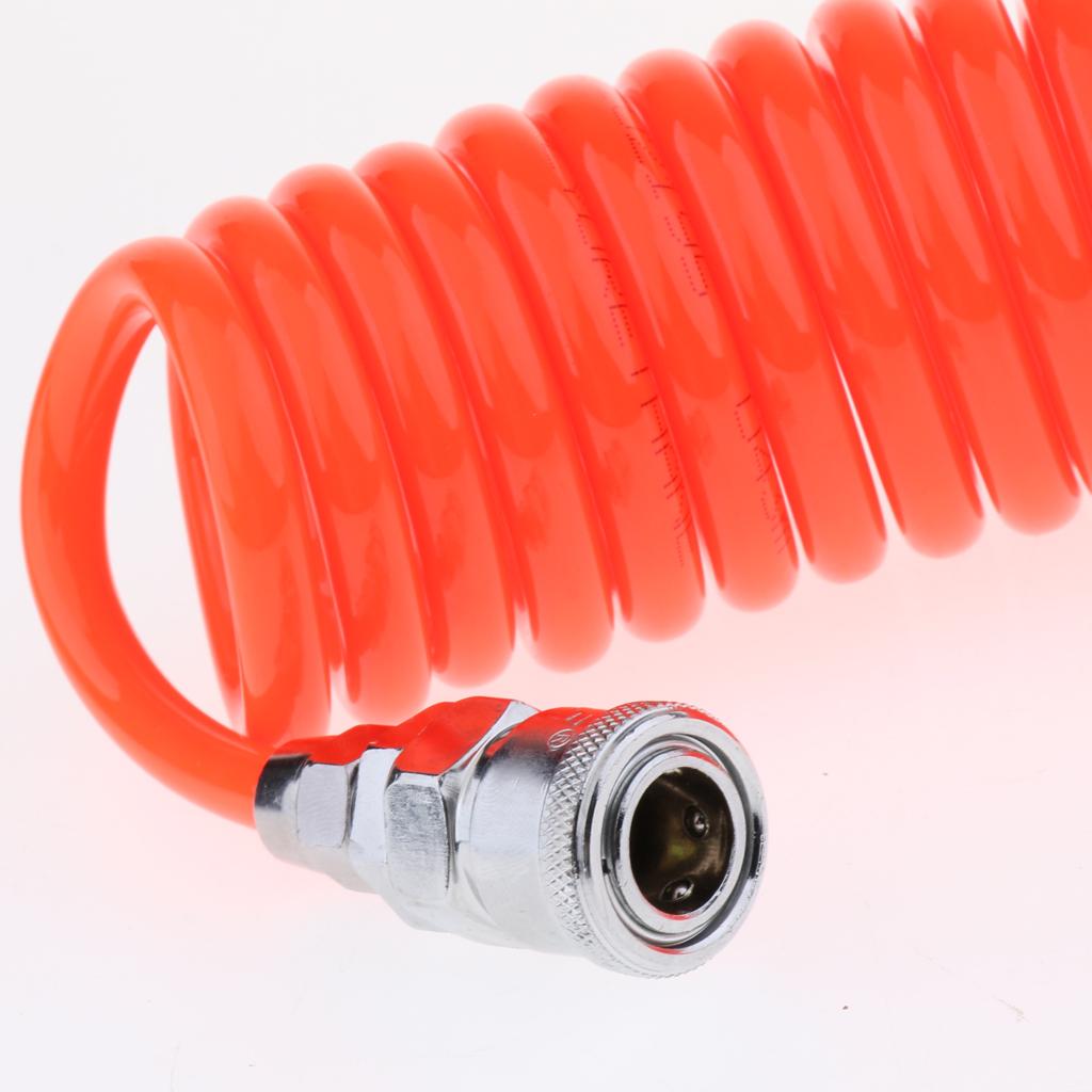 20 ft Red Recoil POLYURETHANE RE COIL AIR HOSE with Swivel