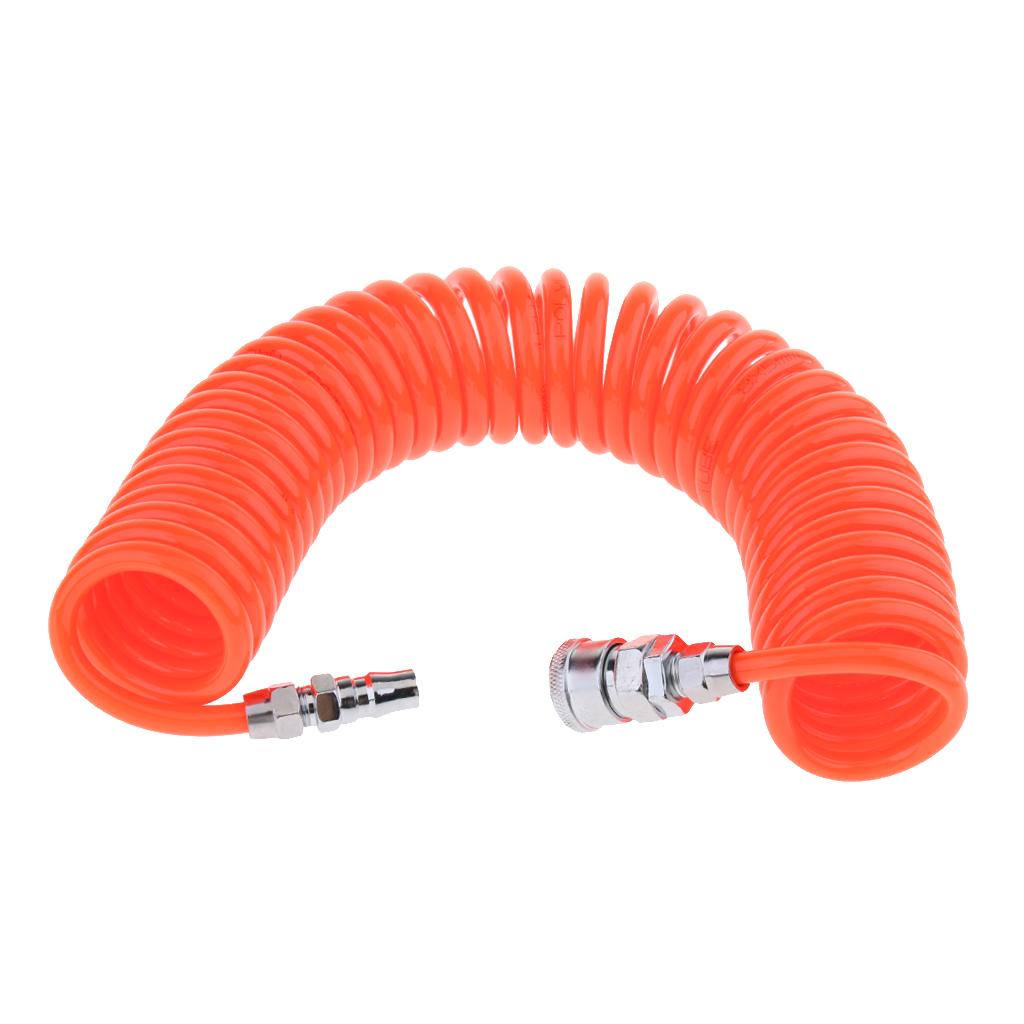 20 ft Red Recoil POLYURETHANE RE COIL AIR HOSE with Swivel