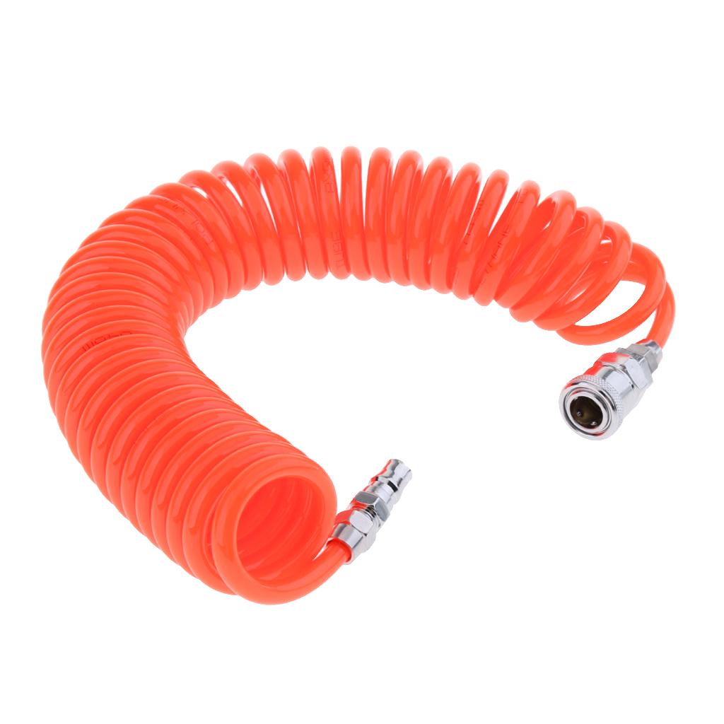 20 ft Red Recoil POLYURETHANE RE COIL AIR HOSE with Swivel