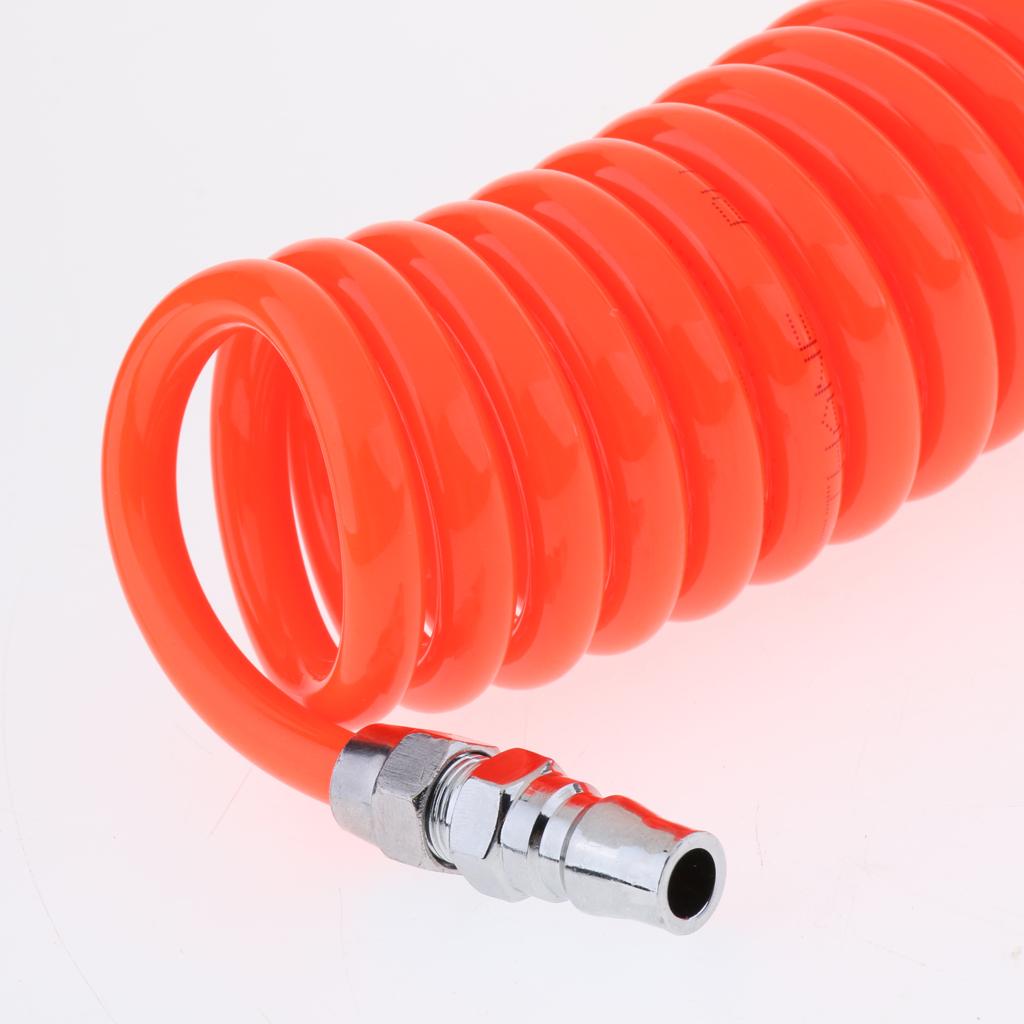 20 ft Red Recoil POLYURETHANE RE COIL AIR HOSE with Swivel