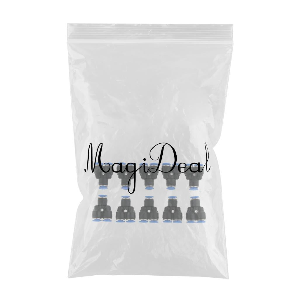 Push To Connect Fitting, Pneumatic Y Connector Air Hose Tube 10 Pcs PY-6