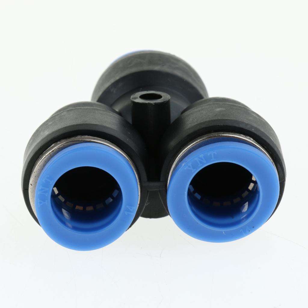 5 Pcs Push To Connect Fitting, Pneumatic Y Connector Tee Air Hose Tube 14mm