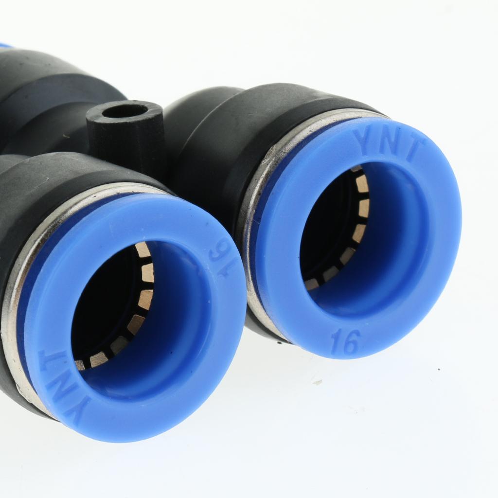 5 Pcs Push To Connect Fitting, Pneumatic Y Connector Tee Air Hose Tube 16mm