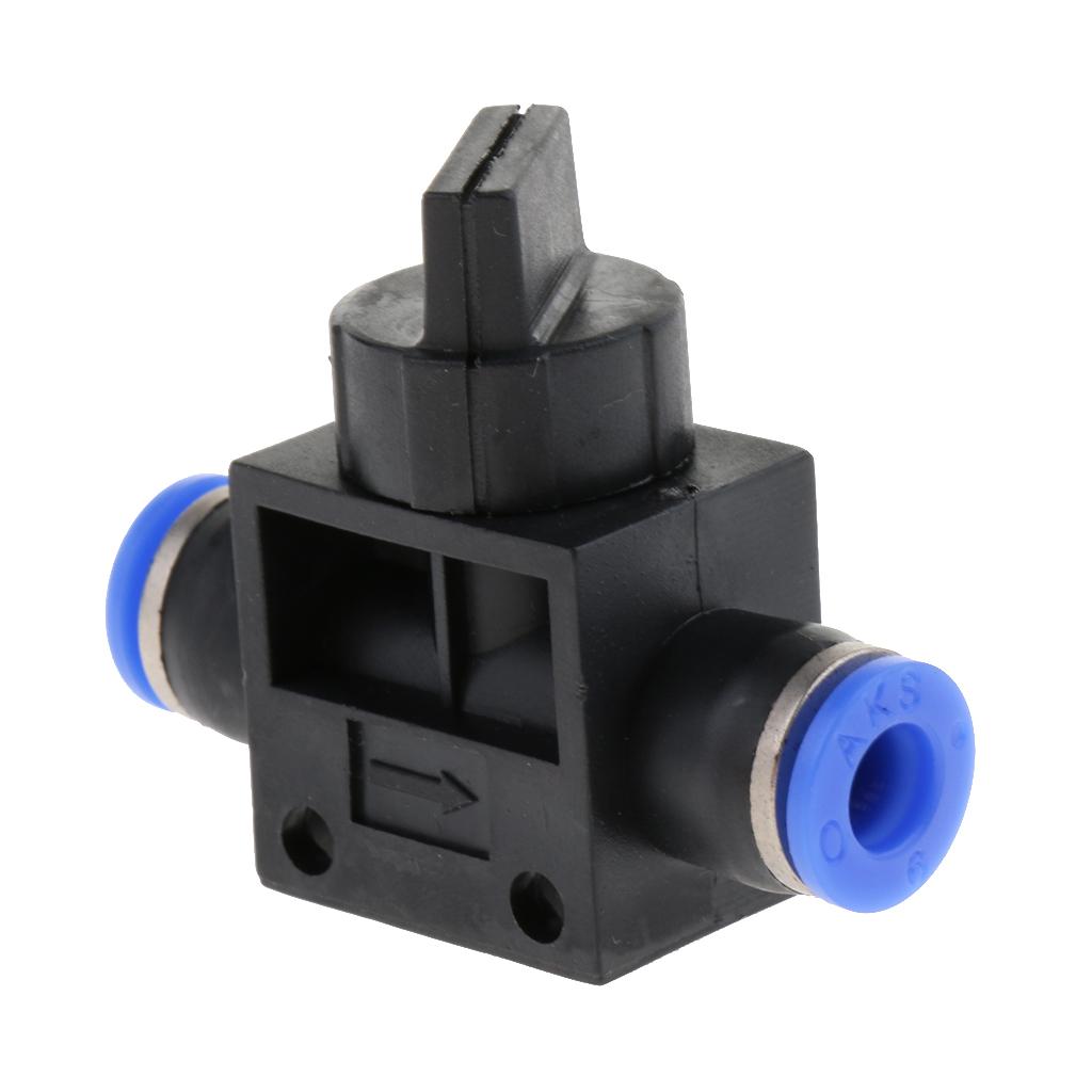 Pneumatic Tee Connector Push In Fitting Air/Water Hose Tube 6mm Fitting Size