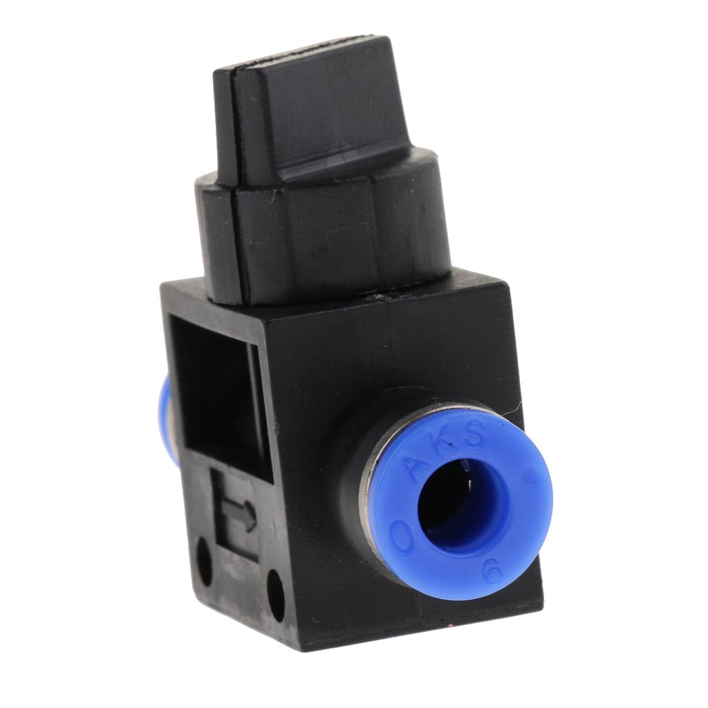 Pneumatic Tee Connector Push In Fitting Air/Water Hose Tube 6mm Fitting Size