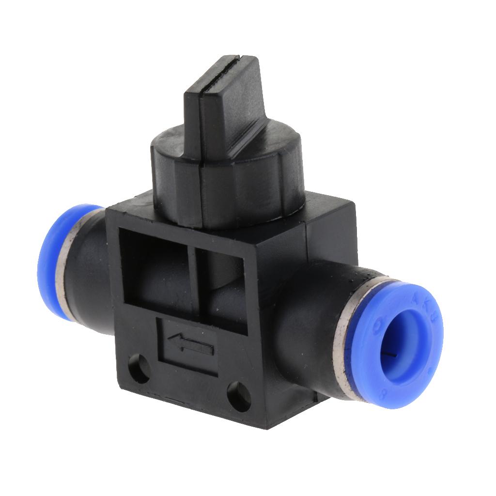 Pneumatic Tee Connector Push In Fitting Air/Water Hose Tube 8mm Fitting Size