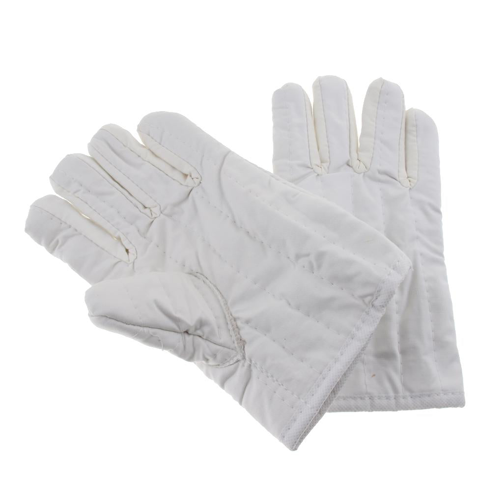1 Pair Nap-In Double Palm Cotton Canvas Work Gloves With Gauntlet Cuff