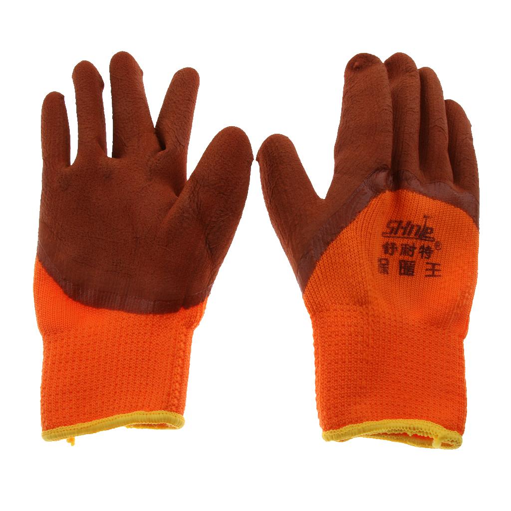 5 Pair Latex Foam Coated Gloves, Wearproof Non-slip Safety Protective Gloves