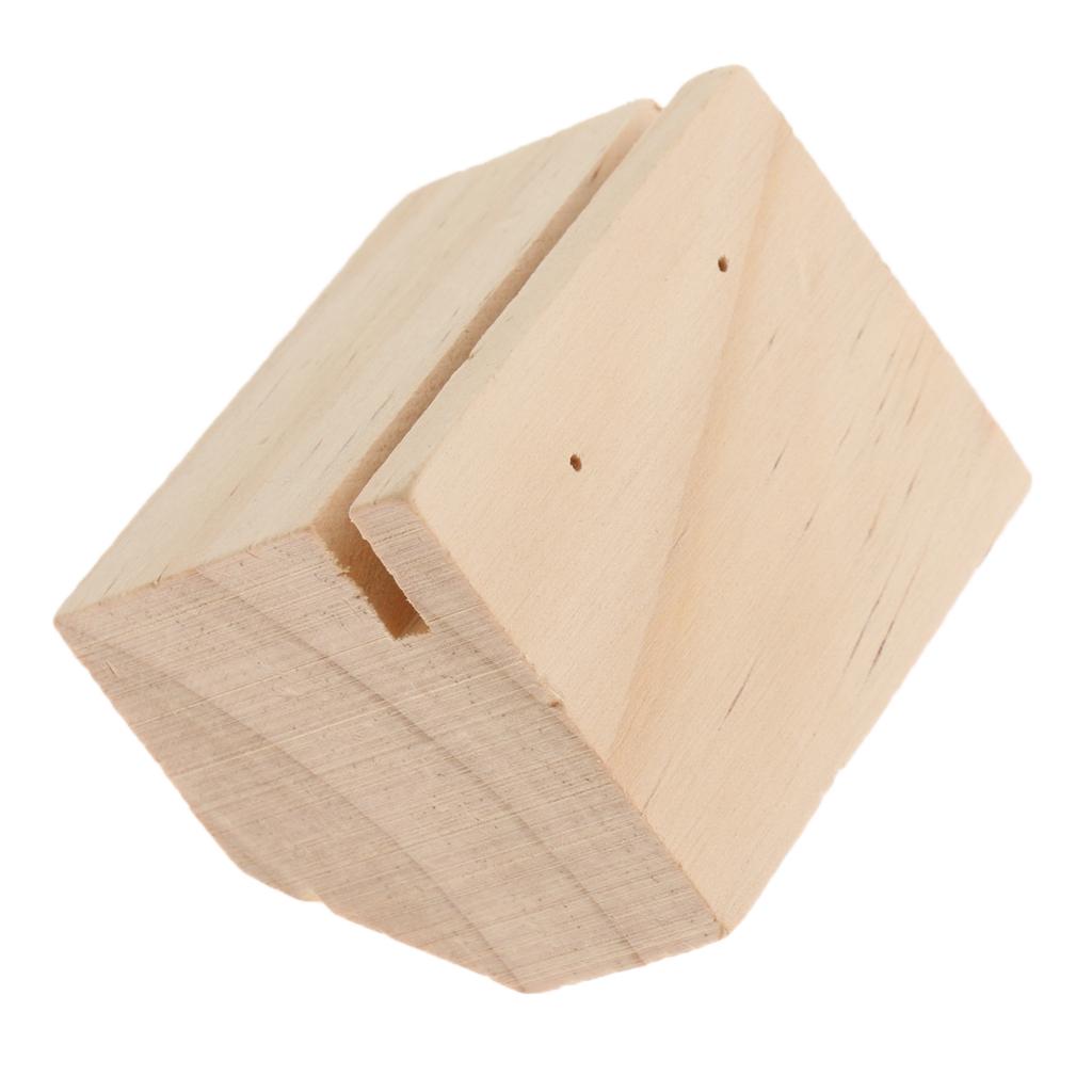 Hard Wood Earring Stud Display Stand Earring Display Holder 6x4x4.3cm