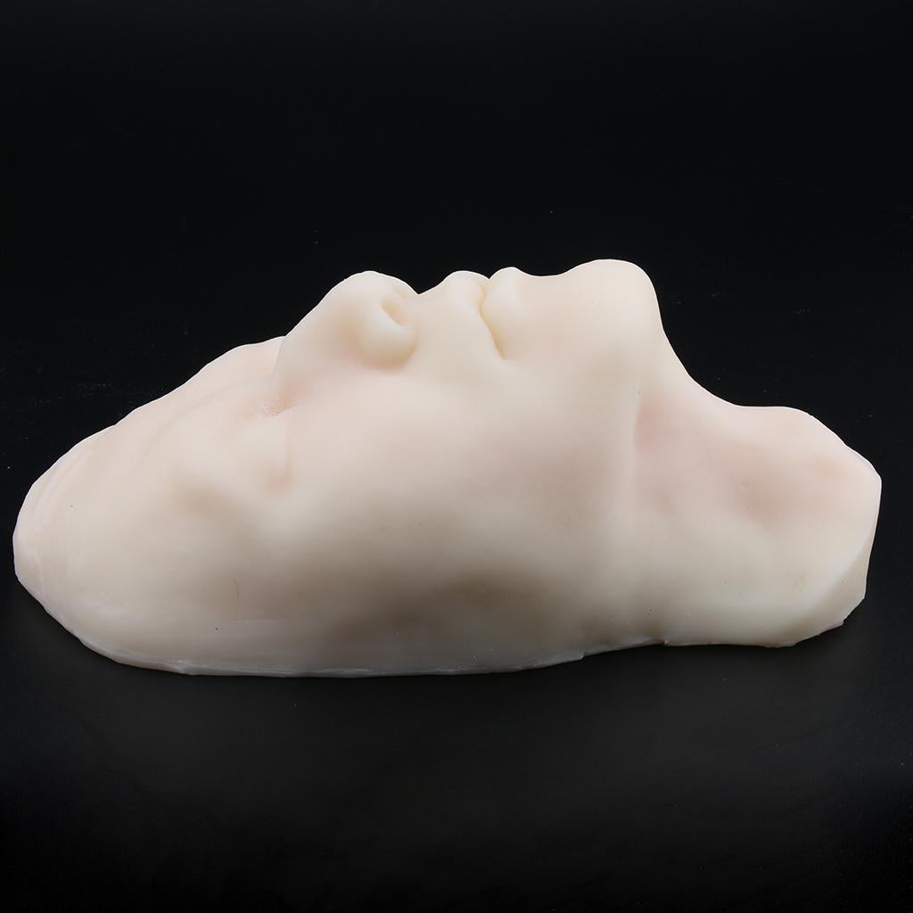 Soft Silicone Head Model Skin Suture Facial Model Cosmetic Study Teaching