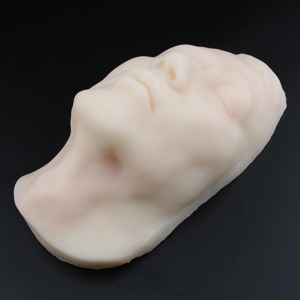 Soft Silicone Head Model Skin Suture Facial Model Cosmetic Study Teaching