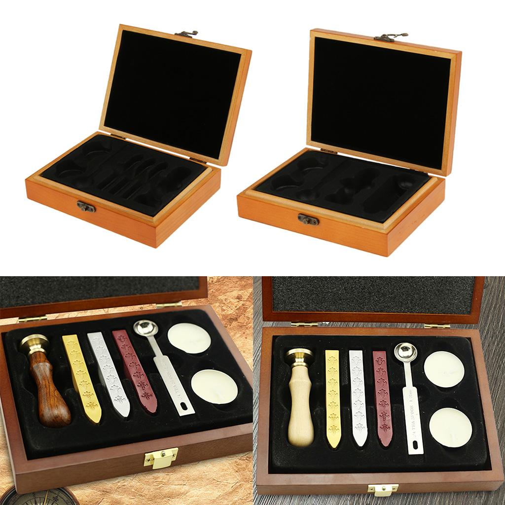 Storage Box for Sealing Wax Sticks Seal Spoon Stamp Starter Gift Kit Set