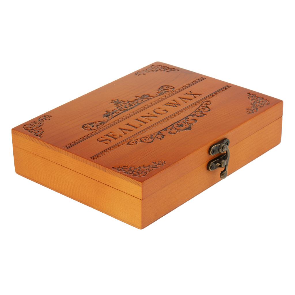 Storage Box for Sealing Wax Beads Seal Spoon Stamp Starter Gift Kit Set