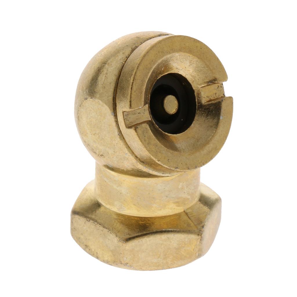 Solid Car Tyre Tire Inflation Nozzle Air Blow Gun Tip Accessory Zinc Alloy