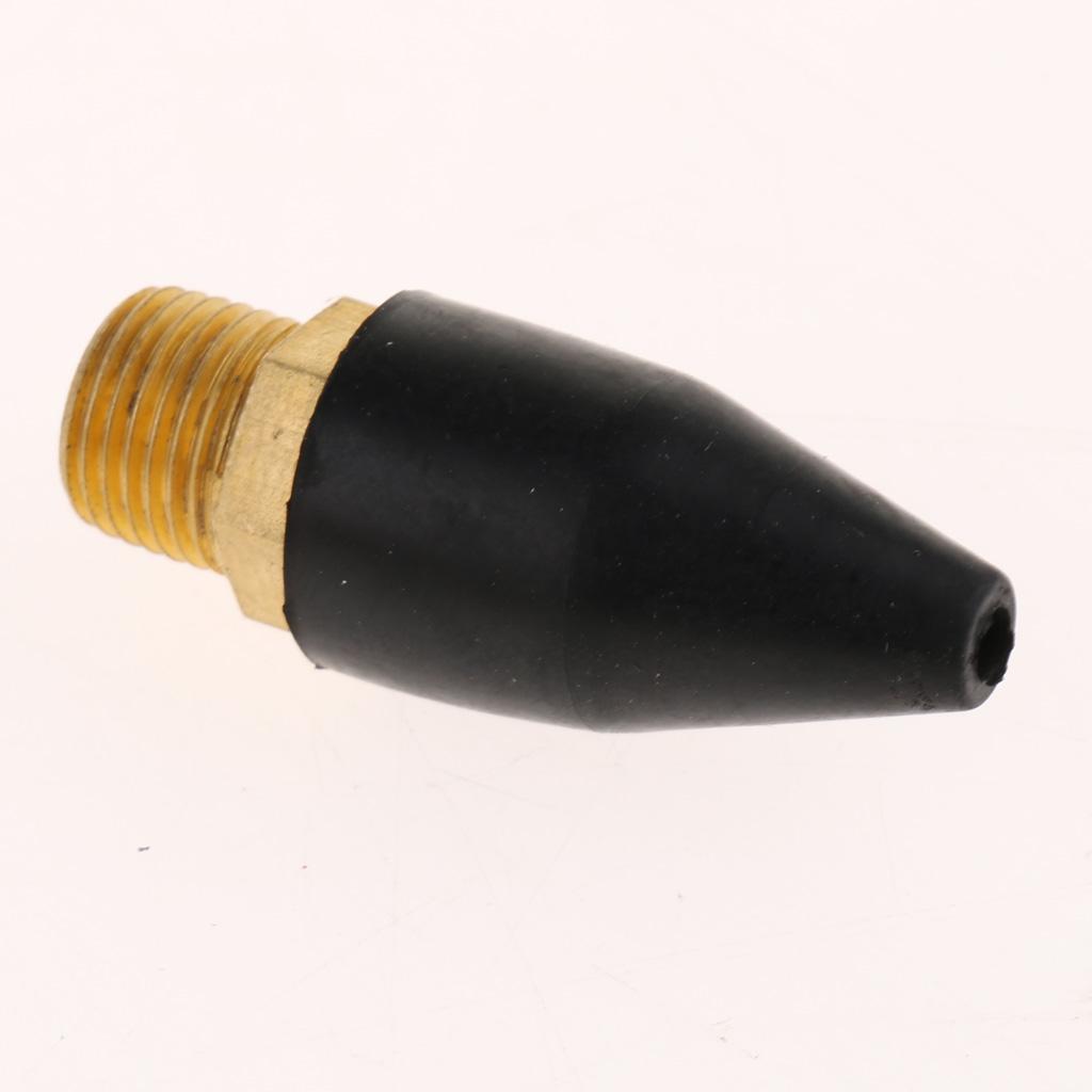 Rubber / Brass Tip For Air Blow Guns 1/8 Inch NPT Male -(Pack Of 10pcs)