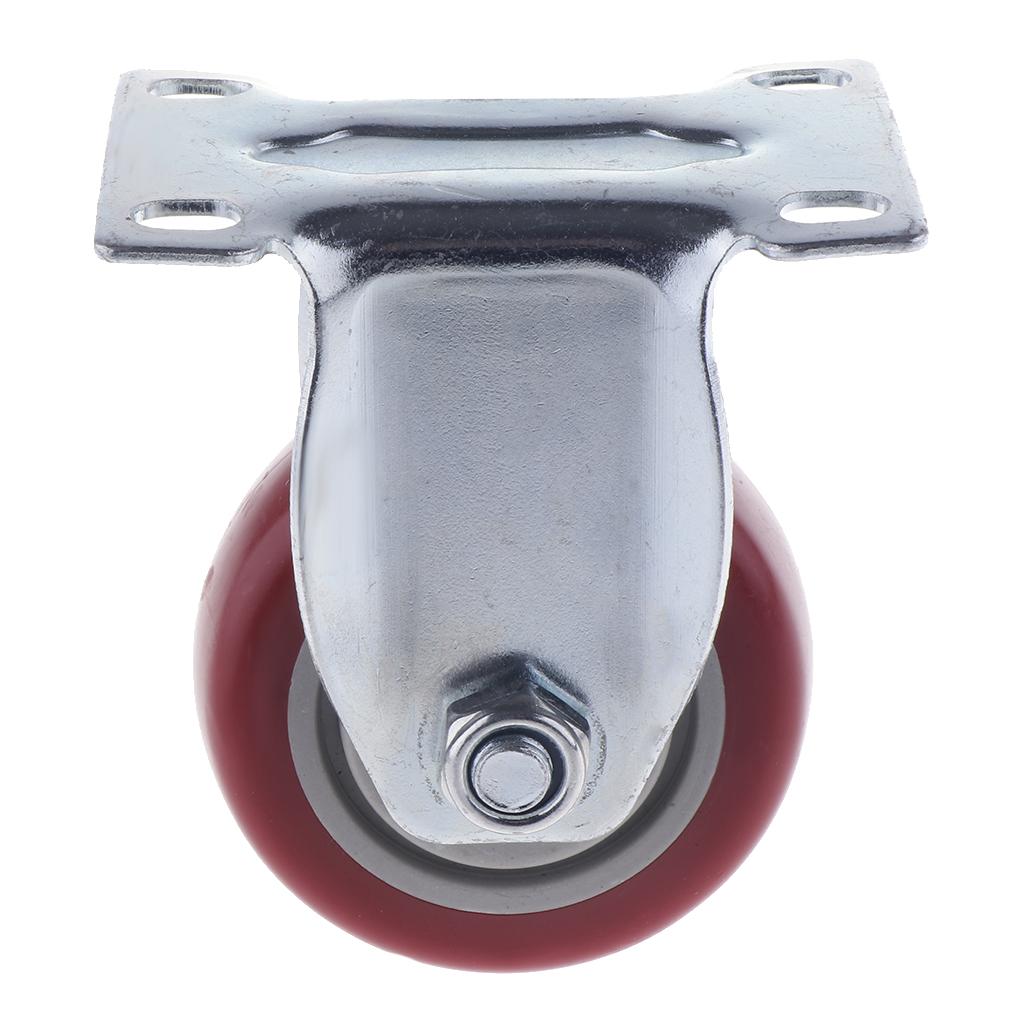 Trolley Furniture Rubber Wheel Fixed Top Plate Caster - 3 Inch