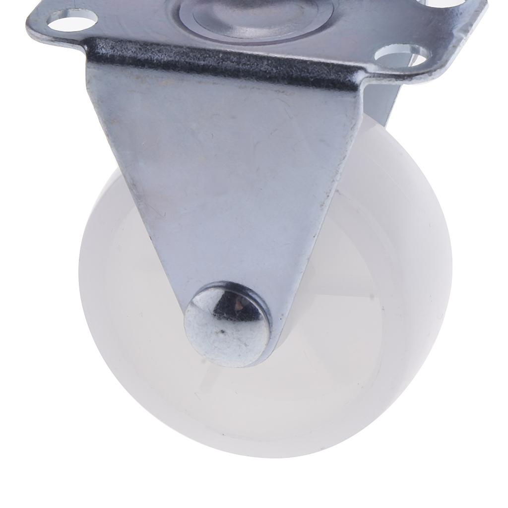 Trolley Furniture Rubber Wheel Fixed Top Plate Caster - 1.5 Inch